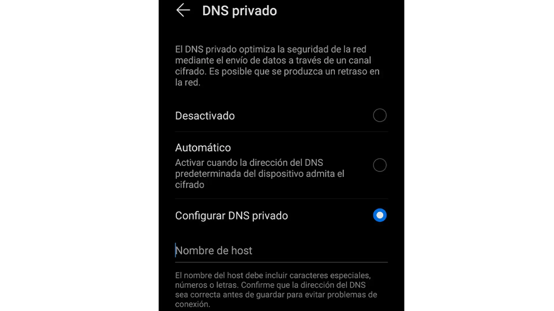 DNS privado para bloquear publicidad en Android