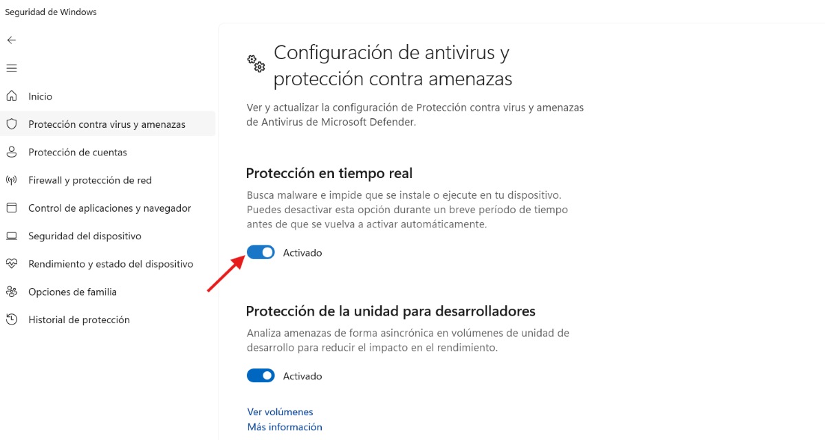 Desactivar Windows Defender temporalmente