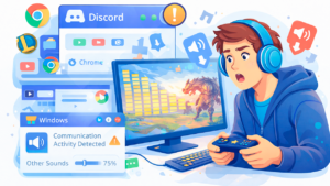 Discord lowers volume on Windows