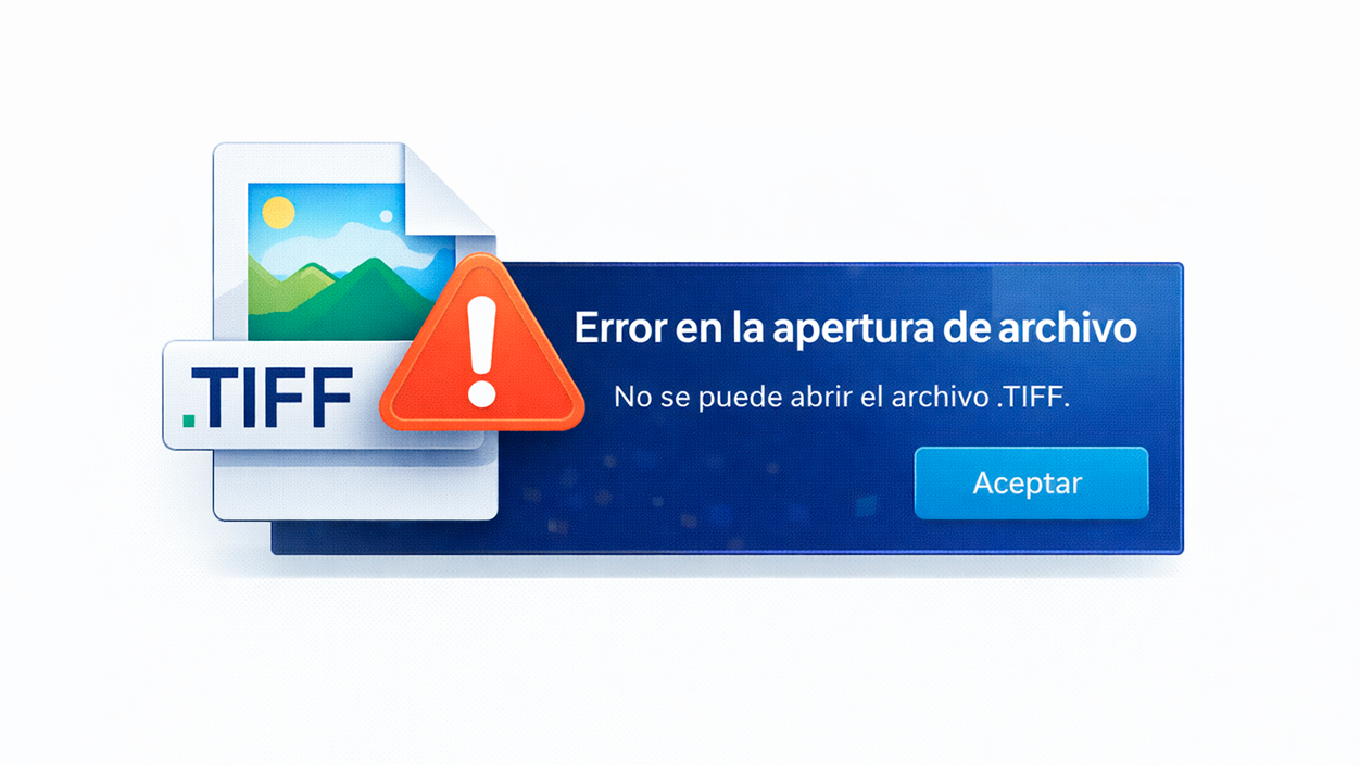 Error opening .TIFF files: causes and key solutions