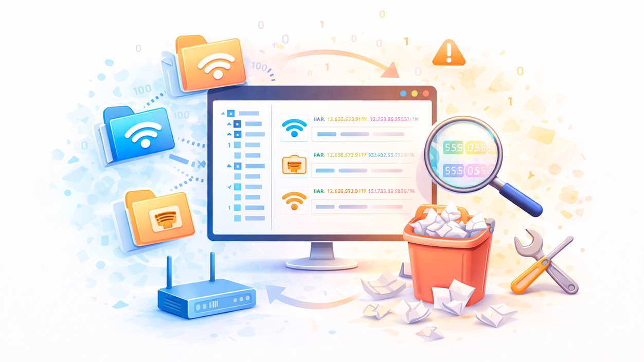 Limpiar perfiles de red en el Registro