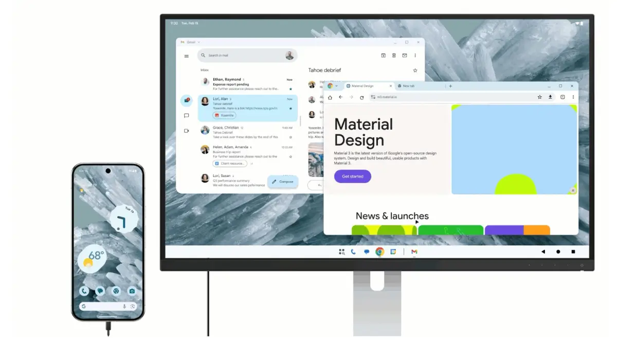 Modo escritorio Android 16