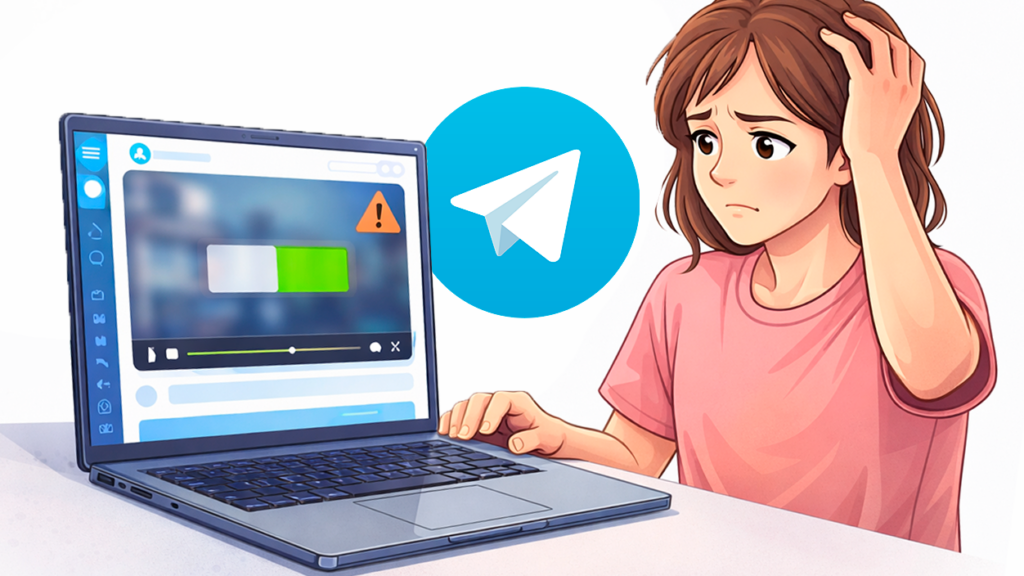 No se reproducen los vídeos en Telegram