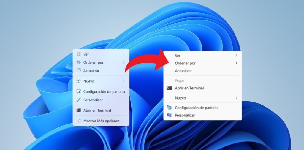 Recuperar menú clásico clic derecho en Windows