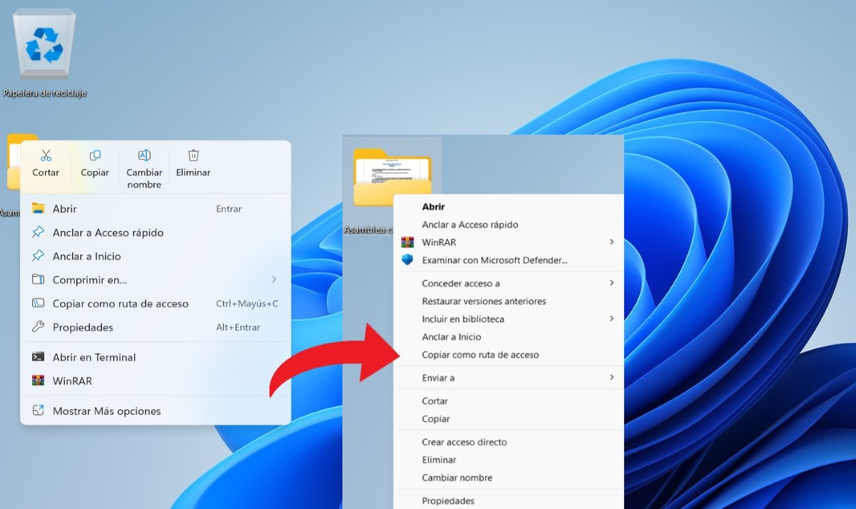 Recuperar el menú clásico del clic derecho en Windows