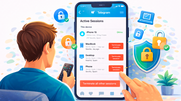 Offene Sitzungen auf Telegram