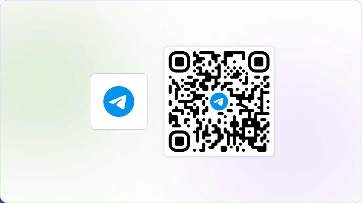Telegram con código QR
