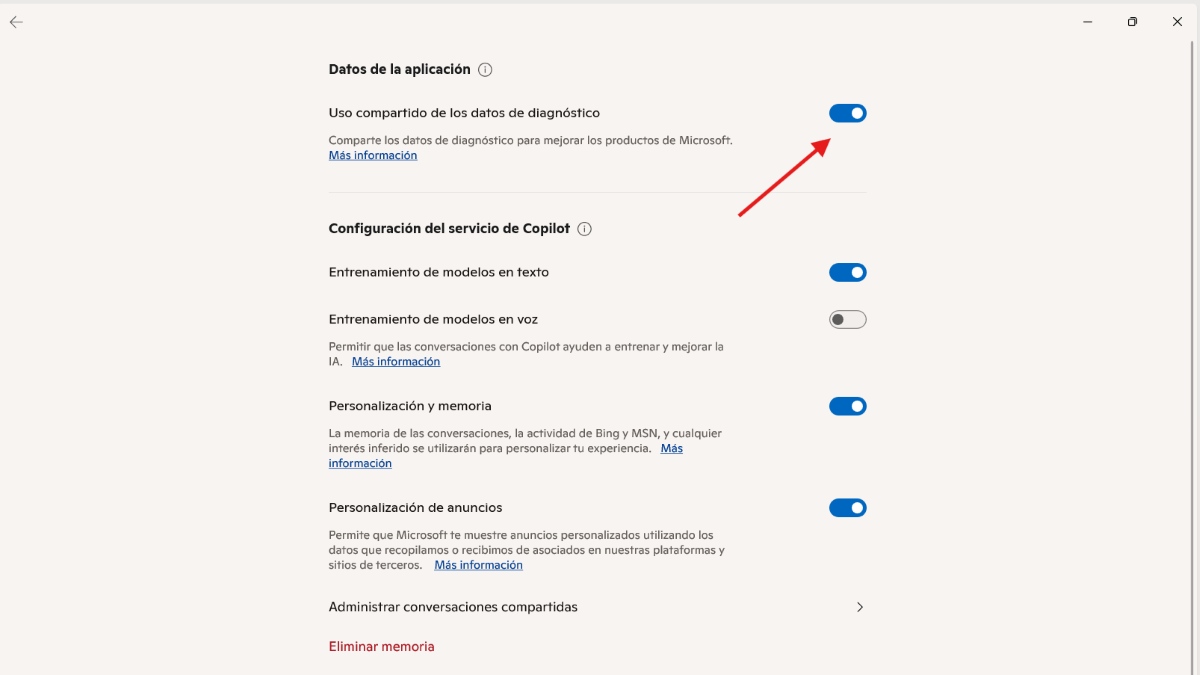 Ver qué aplicaciones están usando Copilot en Windows