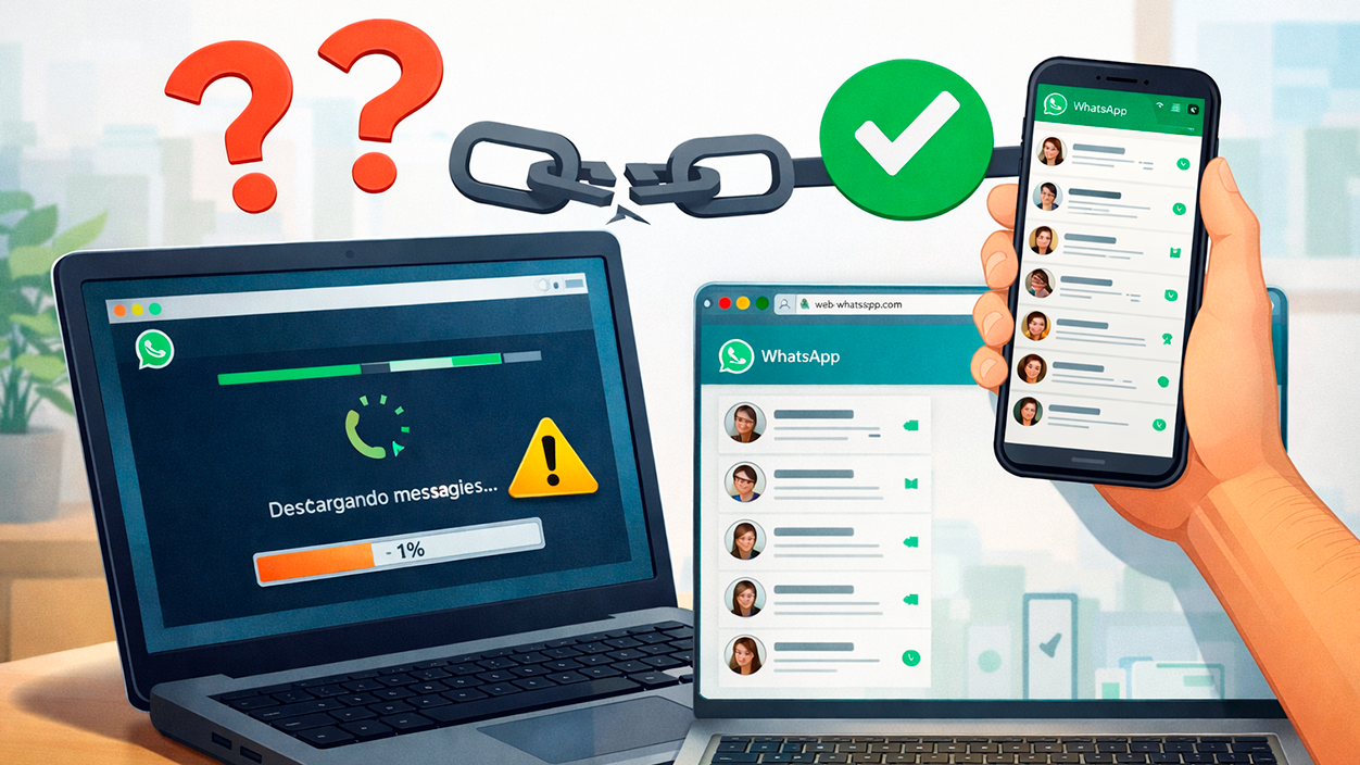 WhatsApp Desktop no se sincroniza bien con el móvil
