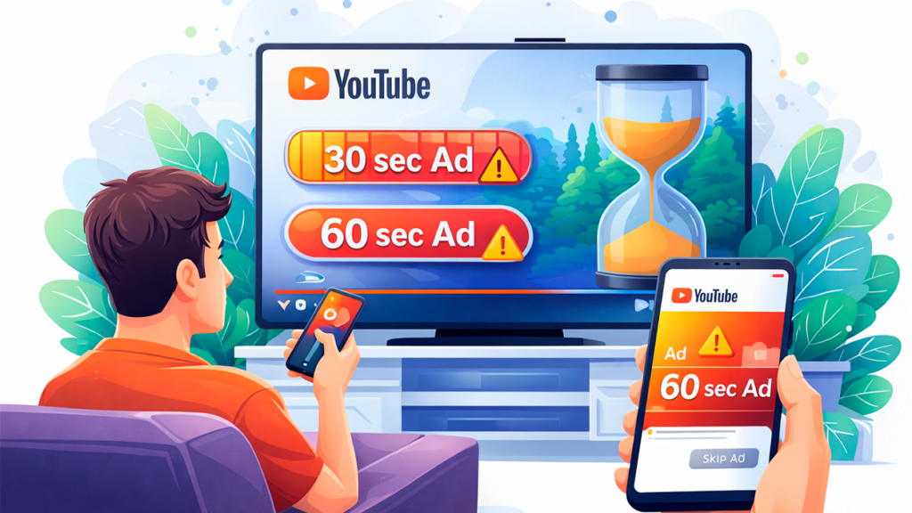 Youtube anuncios no saltables 60 segundos