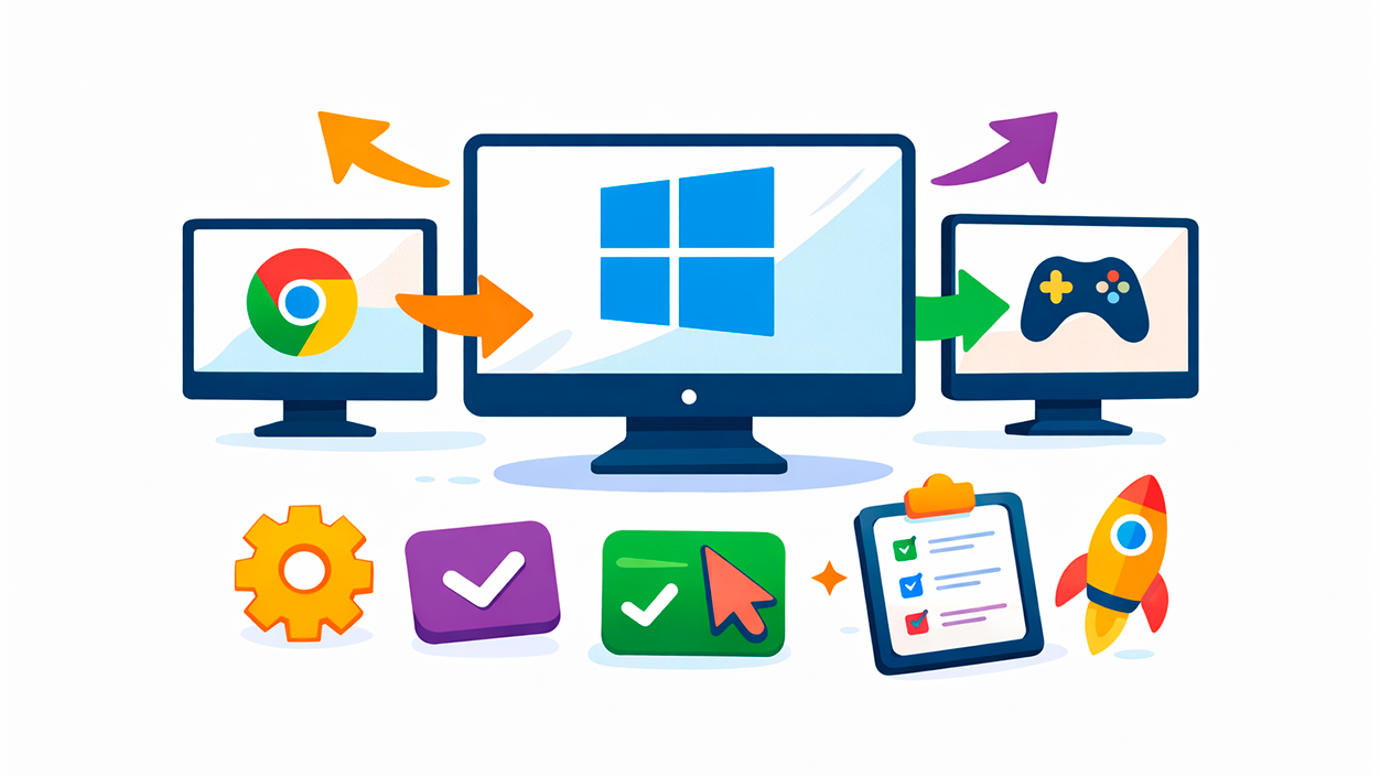 Computer Desktop Monitor Apps Force apps to open on a specific monitor in Windows
