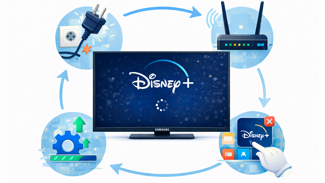 arreglar Disney+ en tu Samsung TV