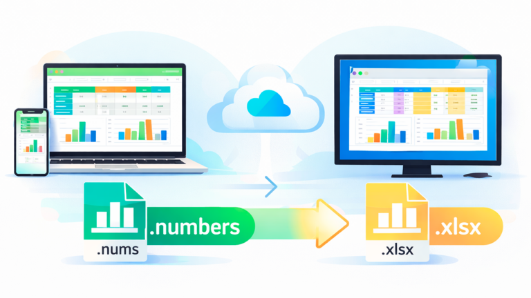 convertir archivos .NUMBERS en PC
