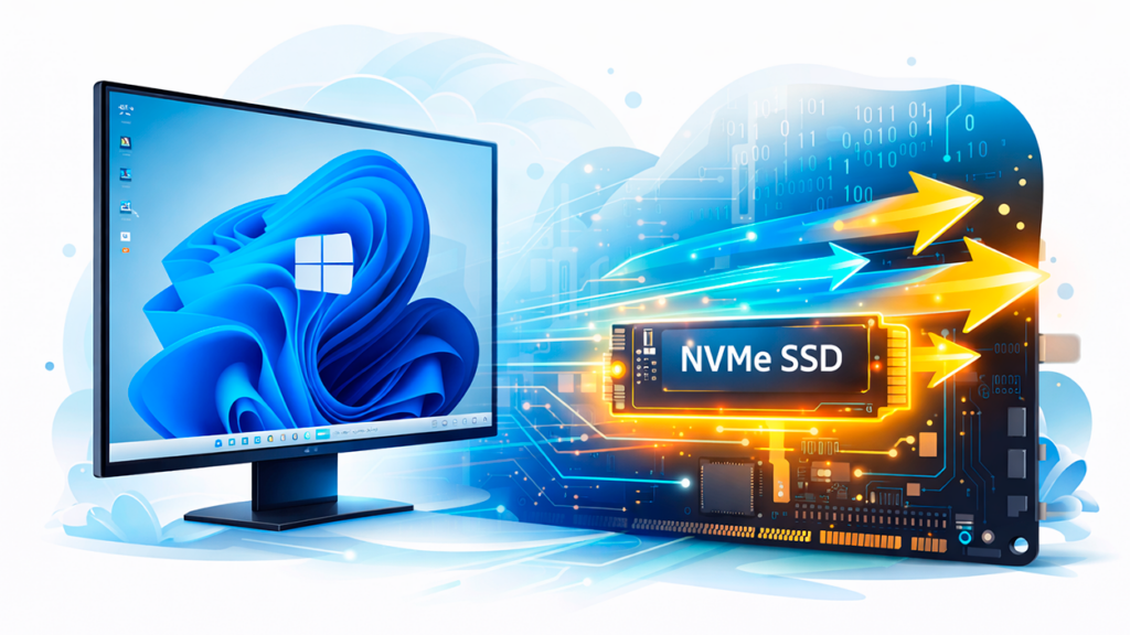 driver NVMe nativo en Windows 11