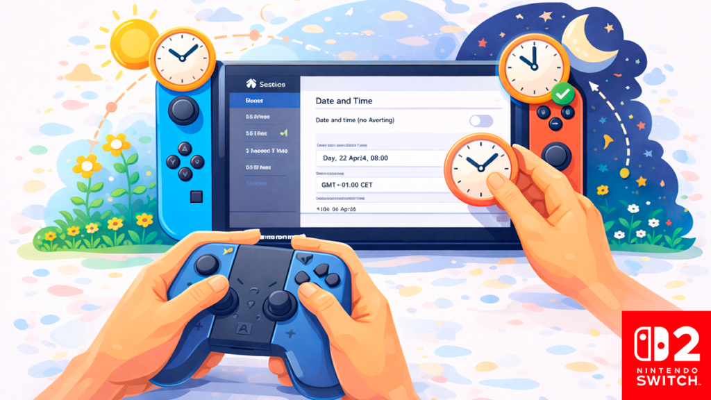 editar la hora de Nintendo Switch 2