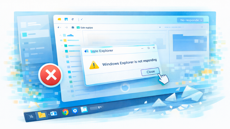 fallos en el explorador de windows