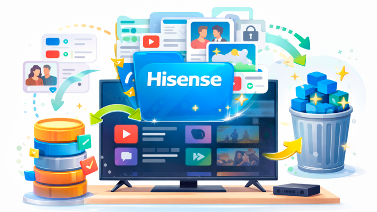 limpiar cache hisense tv