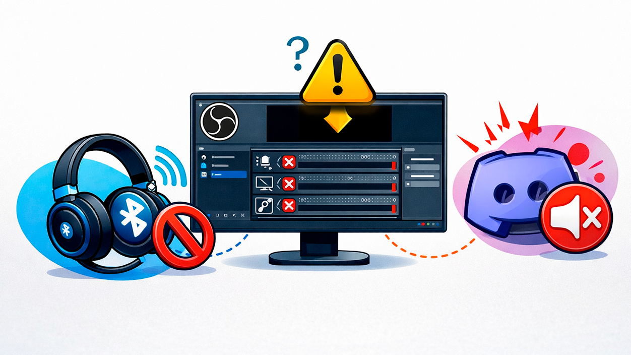 los auriculares Bluetooth y por qué se mutea todo al abrir OBS