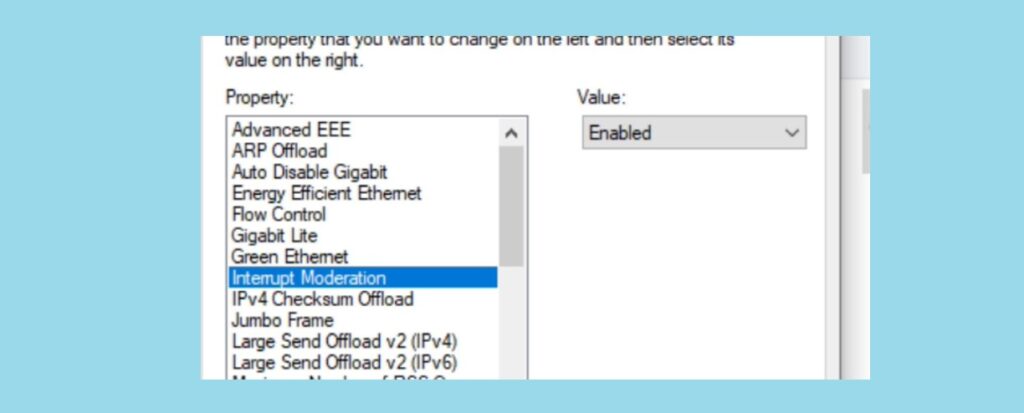 interrupt moderation