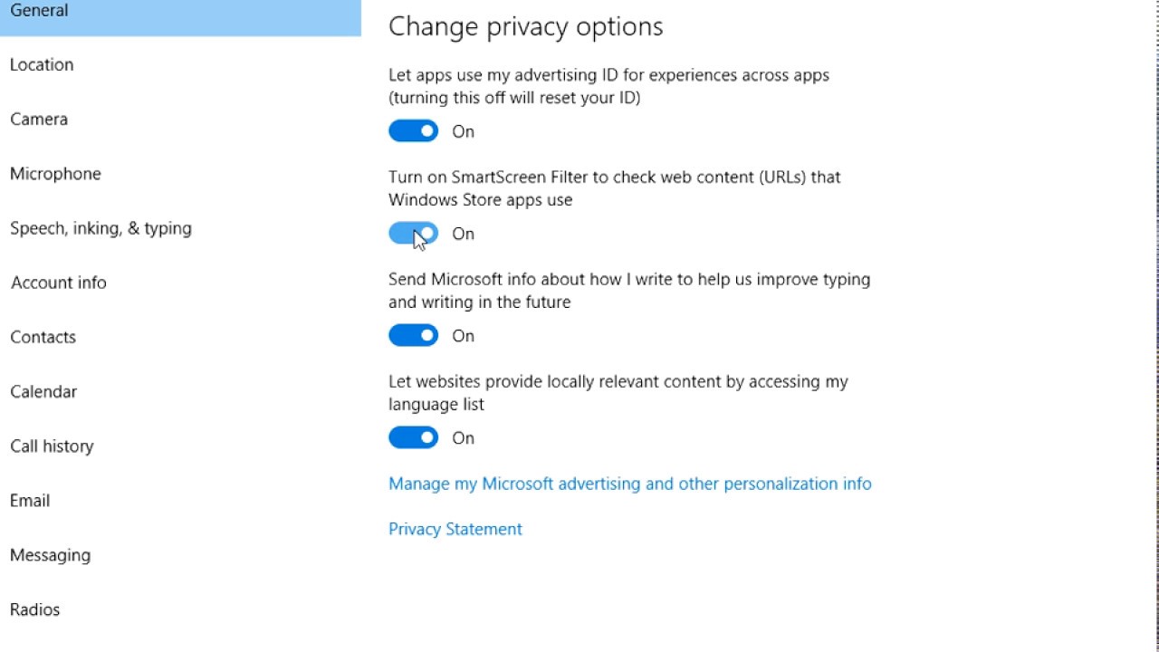 desactivar smartscreen