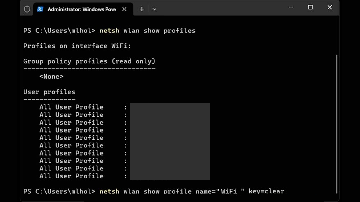 netsh wlan delete profile