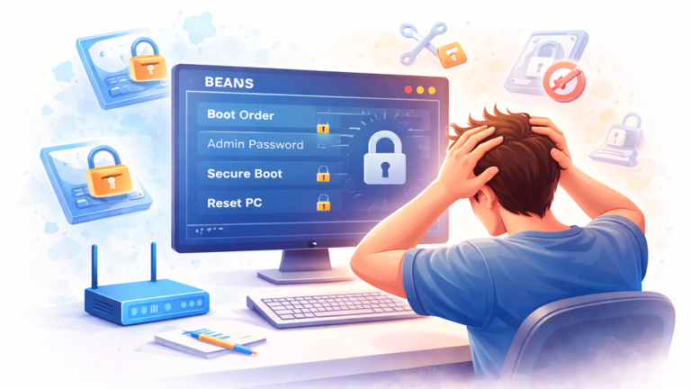 opciones bloqueadas en la BIOS