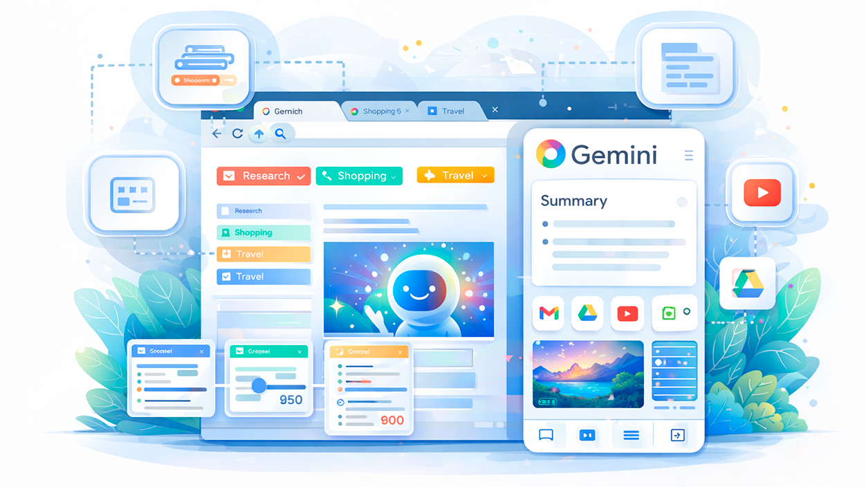 organizador de pestañas Gemini Chrome