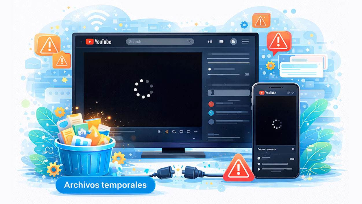 pantalla negra de YouTube