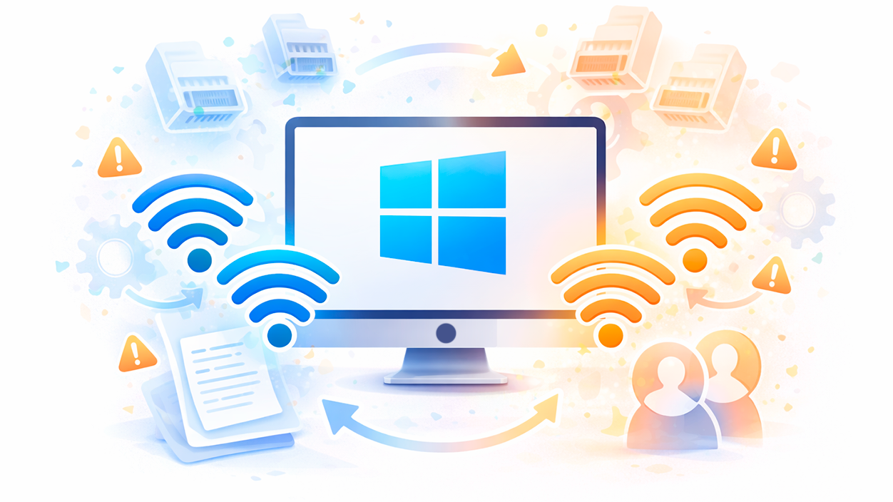 perfiles de red duplicados Ethernet y Wi‑Fi Windows 11