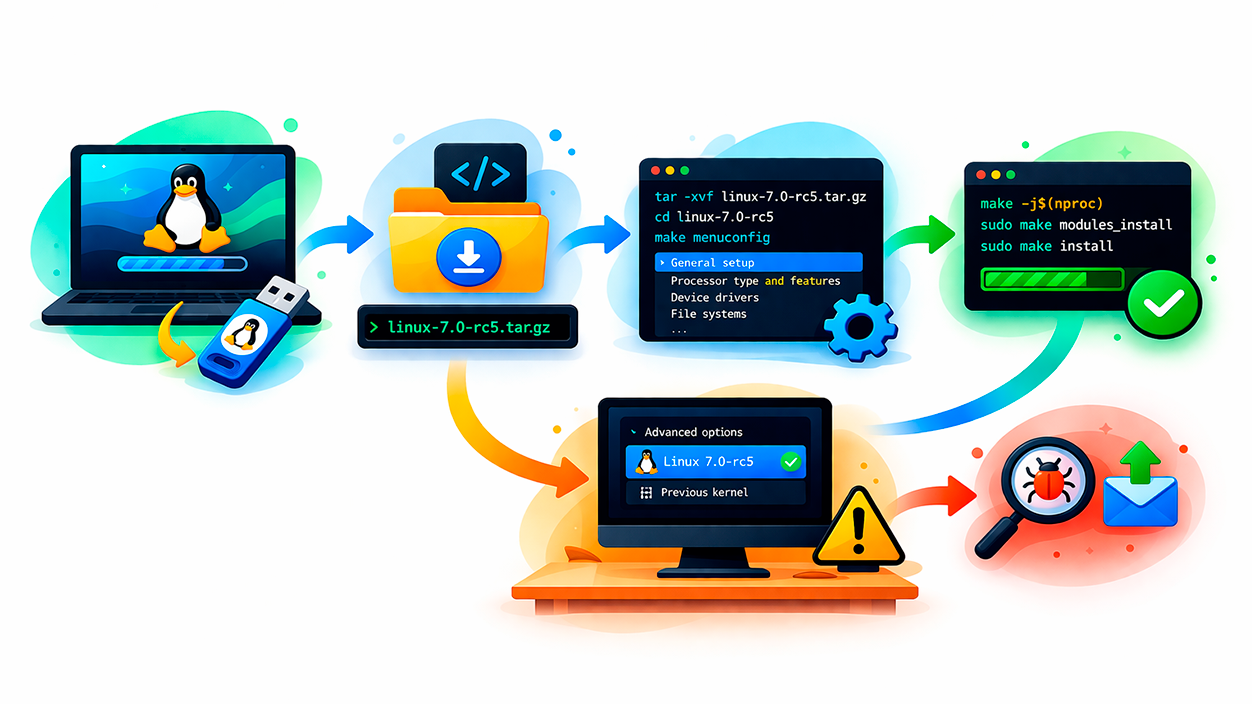 probar Linux 7.0-rc5