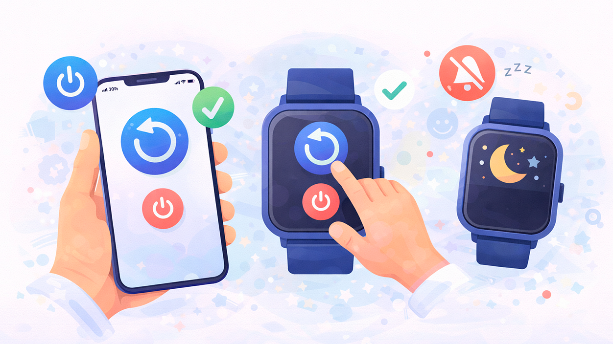 reinicios y modos silenciosos del reloj