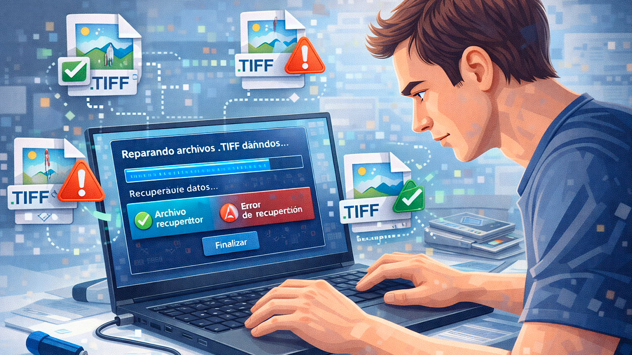reparar o recuperar archivos TIFF dañados
