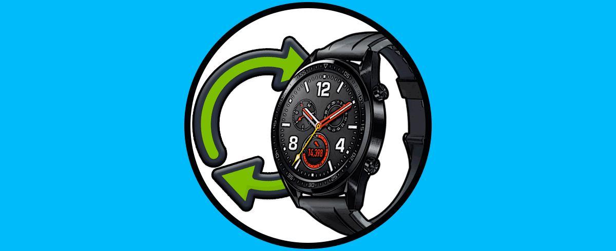 Opciones de restablecimiento Huawei Watch GT