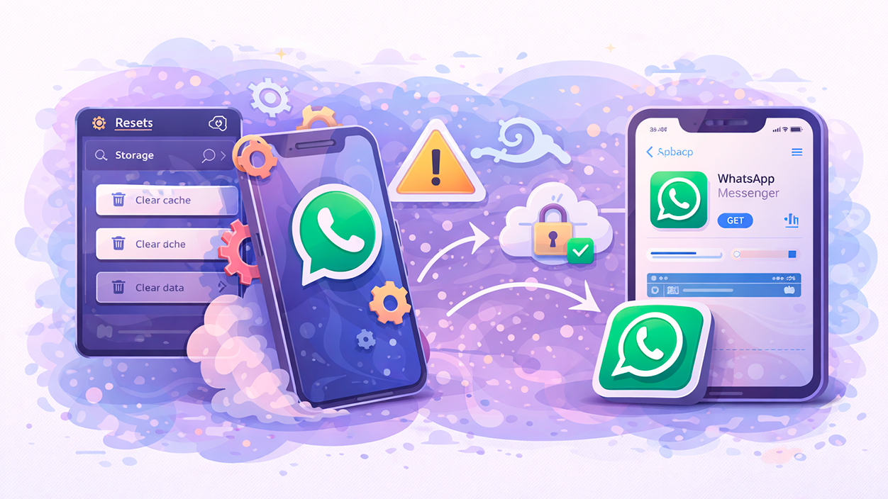 restablecer la app de WhatsApp en el móvil