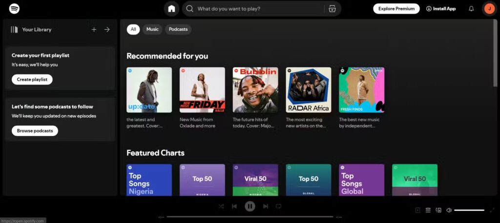recomendaciones spotify