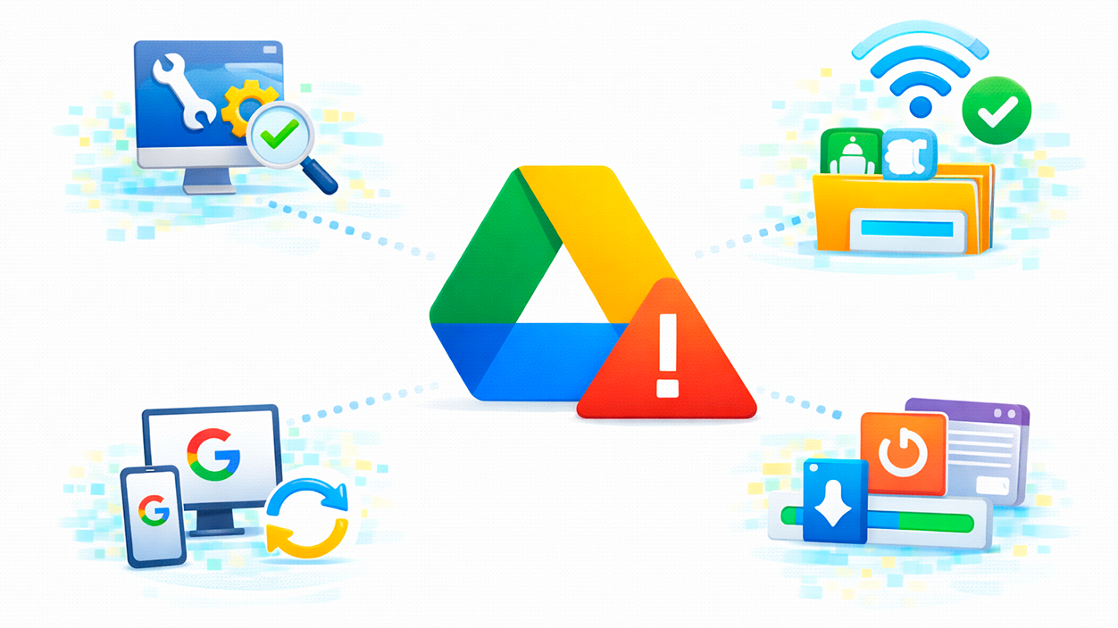 solucionar que Google Drive no sincroniza archivos
