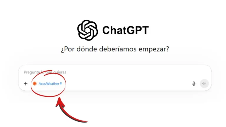 Cómo integrar AccuWeather en ChatGPT para ver el tiempo en tiempo real