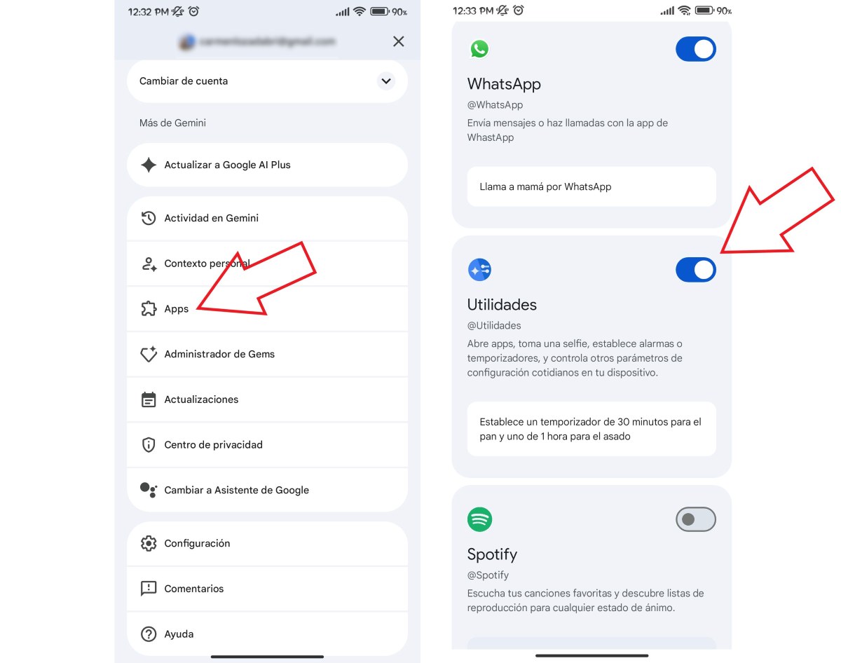 Activar Utilidades en Gemini
