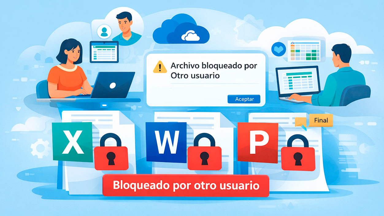 Archivos de Office bloqueados por otro usuario