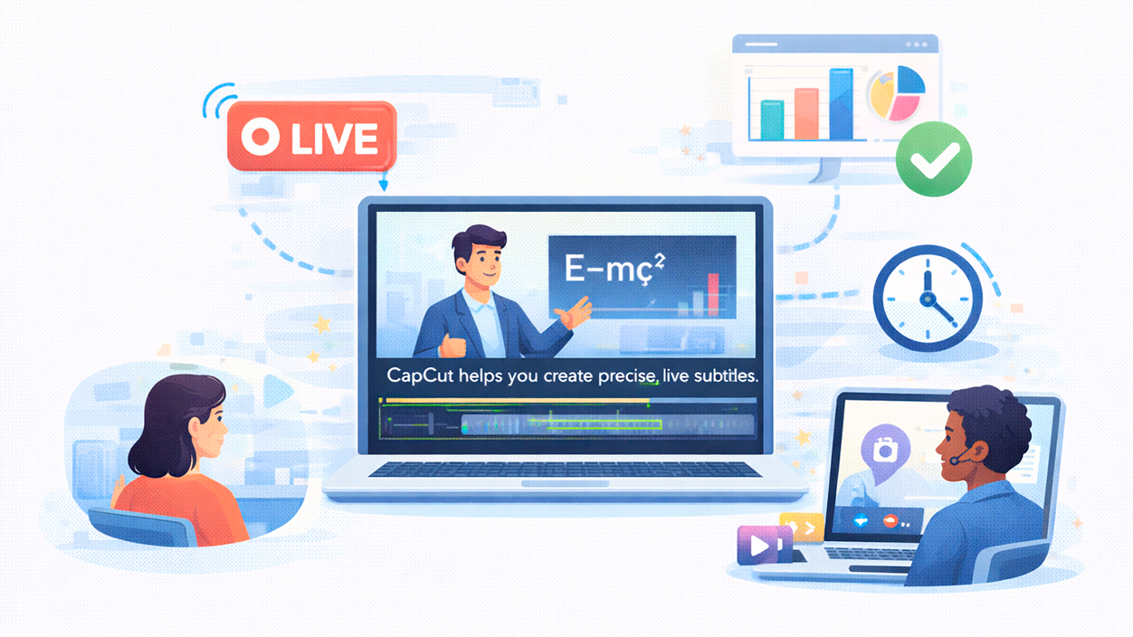 CapCut como generador de subtítulos en vivo, profesionales y precisos