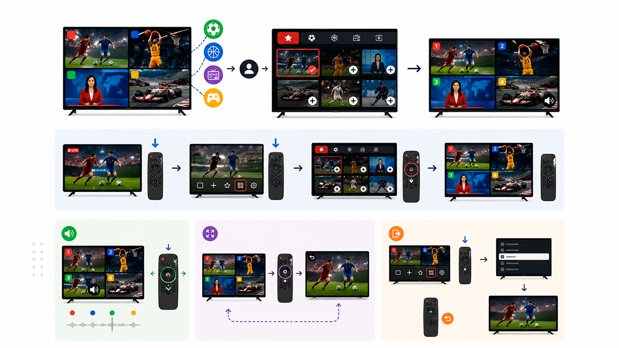 Cómo añadir una multivista en YouTube TV