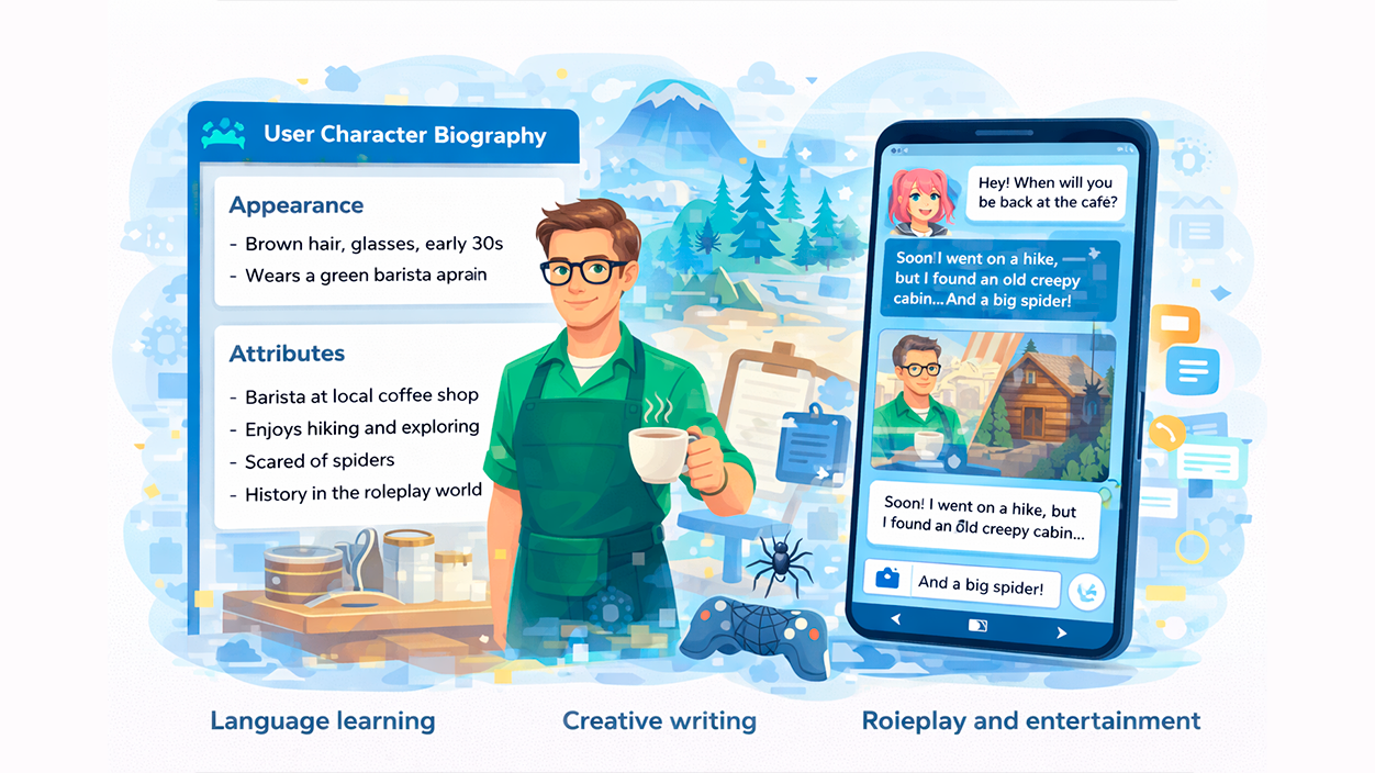Cómo escribir la biografía de tu propio personaje en Character AI
