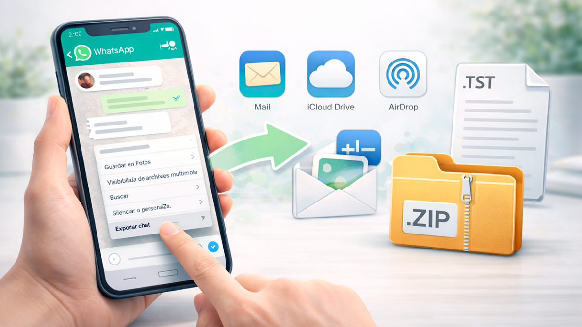Cómo exportar un chat de WhatsApp en iPhone