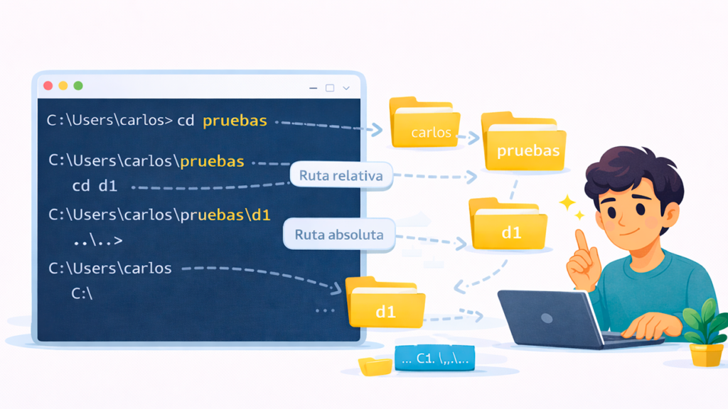 Change the directory in CMD in Windows 11 and configure PATH