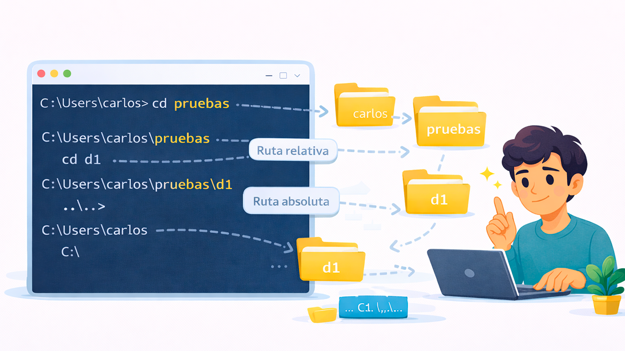 Cómo funciona el comando CD (CHDIR) en Windows 11