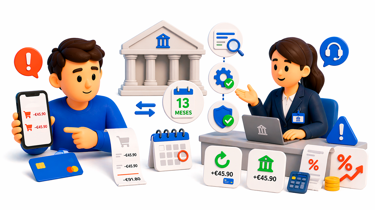 Cómo y cuándo reclamar al banco por un cargo duplicado