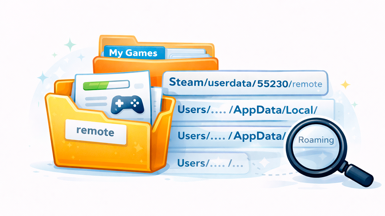 Comprobar la carpeta “Remote” partidas guardadas steam