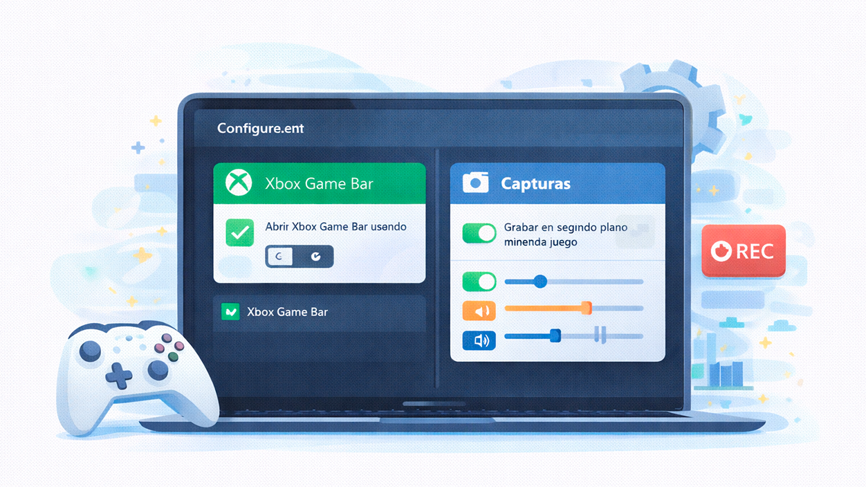 Configuración de Juegos y Capturas en Windows