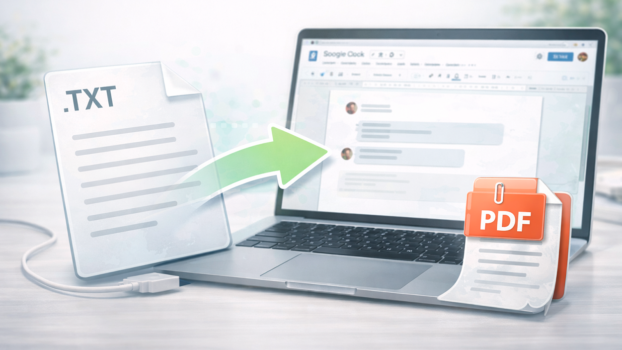 Convertir el archivo .txt del chat en un PDF legible