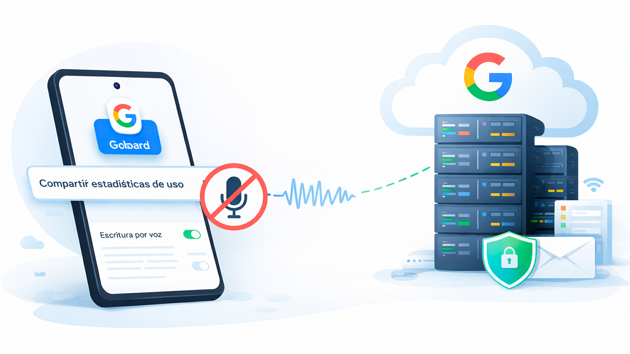 Escritura por voz en Gboard